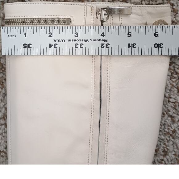 Zigi Ivara White Knee High Women's Boots Narrow Calf Size 36 / US 5.5-6 - Picture 8 of 16
